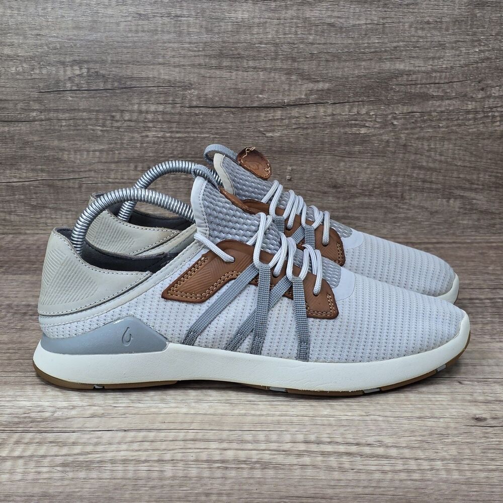 OluKai Mio Li Men's Size 8 Fog Dusty Blue Grey Shoes 10440-DW25 READ DESCRIPTION